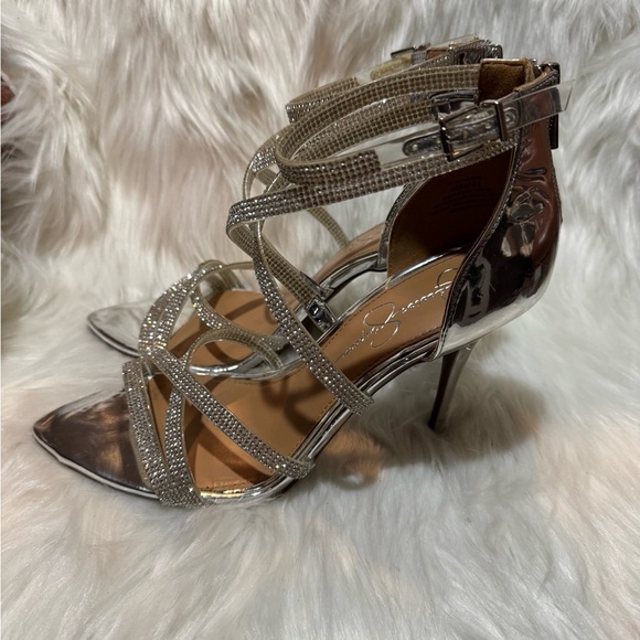Jessica Simpson Silver Glamorous Heels - Picture 3 of 9